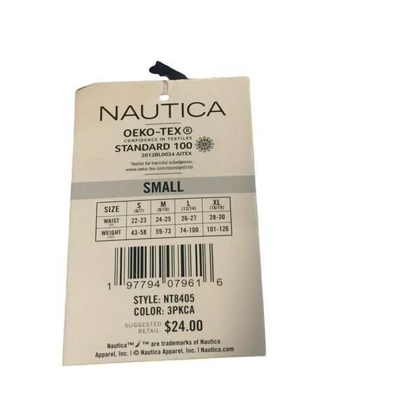 Nautica Boys Size Small Boxer Briefs Set of 3 Navy Gray - Picture 2 of 3